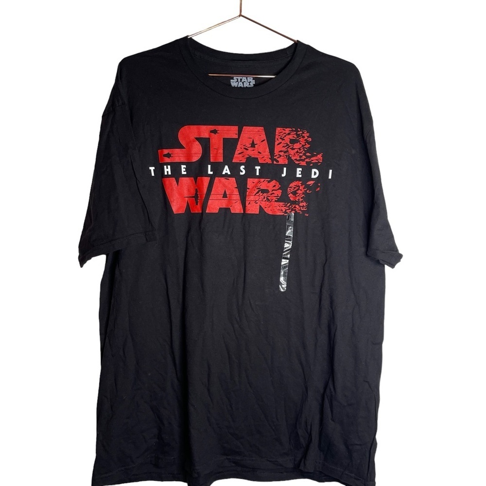Star Wars The Last Jedi Black Short Sleeve Graphic Tee Mad Engine Cotton